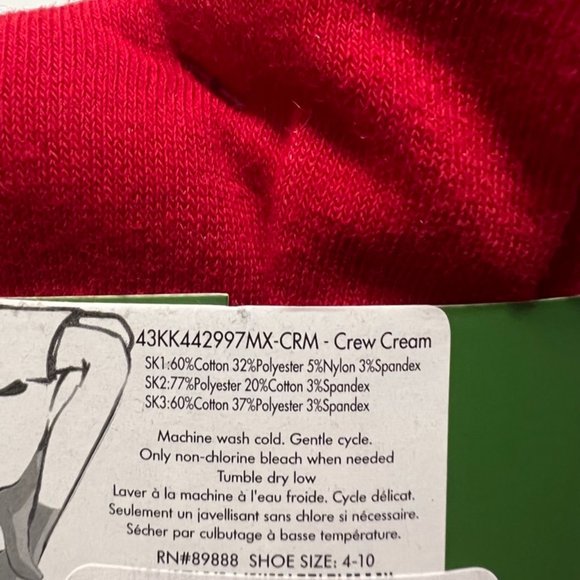 kate spade holiday cookie crew socks gift set of 3 nwt - Picture 5 of 7